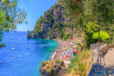 Spiaggia di Fornillo - šnorlchlování u Amalfi